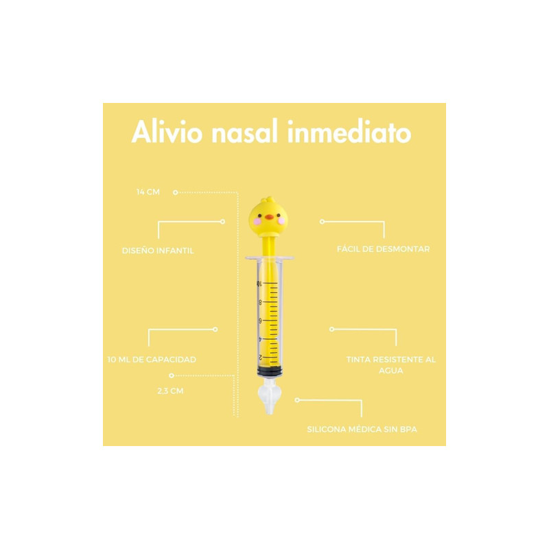 Plic Care Jeringa Lavado Nasal Animales Conejo-Pollito 10ml 2Uds