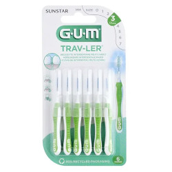 Gum Proxabrush Viaje 1414 Cep Interdental Ultrafino Conico 6Uds
