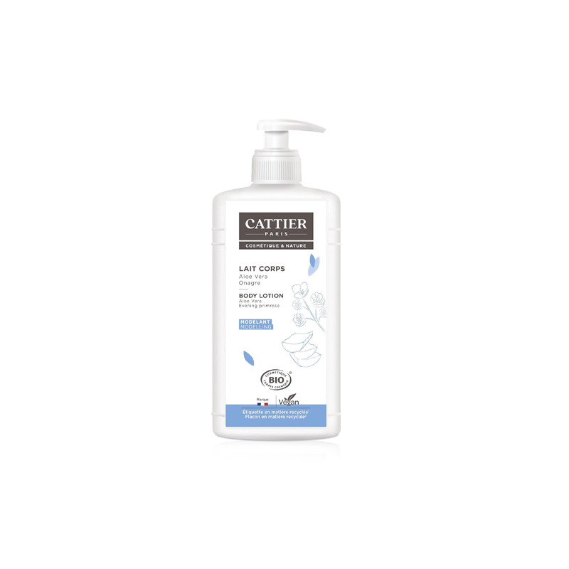 Cattier Leche Hidratante Modeladora Aloe Vera-Onagra 500ml