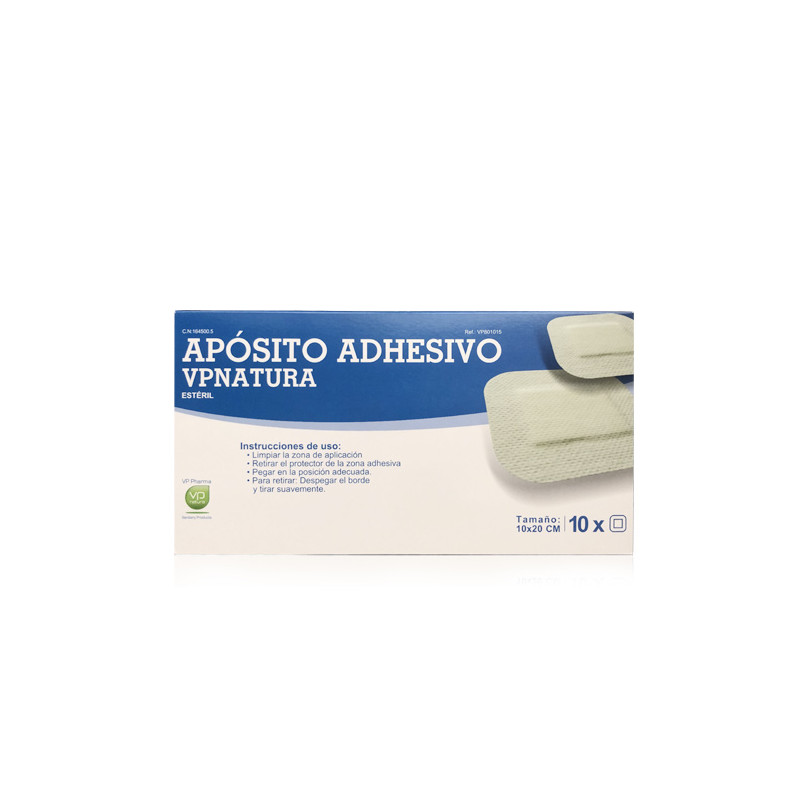 VP Natura Aposito Adhesivo Blanco 10x20cm 10Uds