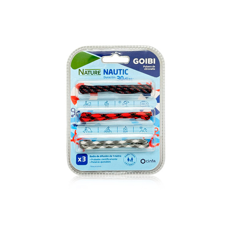 Goibi Nature Pulseras Citronela Nautic 3Uds