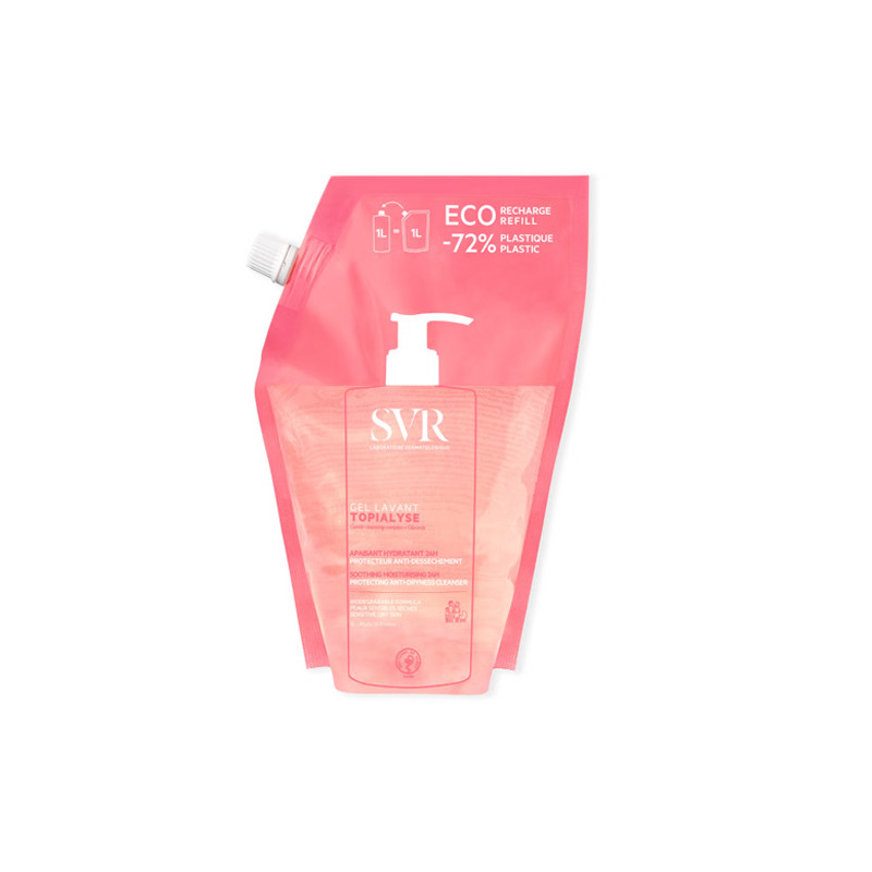 SVR Topialyse Gel Limpiador Antisequedad Sin Jabon Recarga 1L