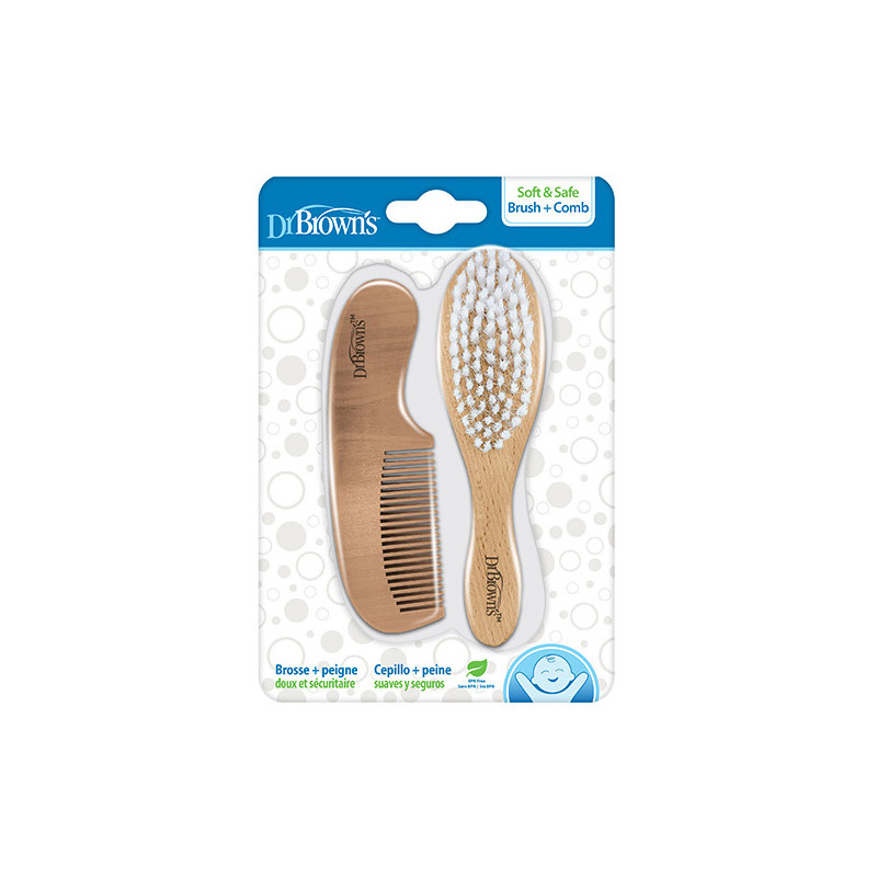 Dr Browns Cepillo y Peine Madera