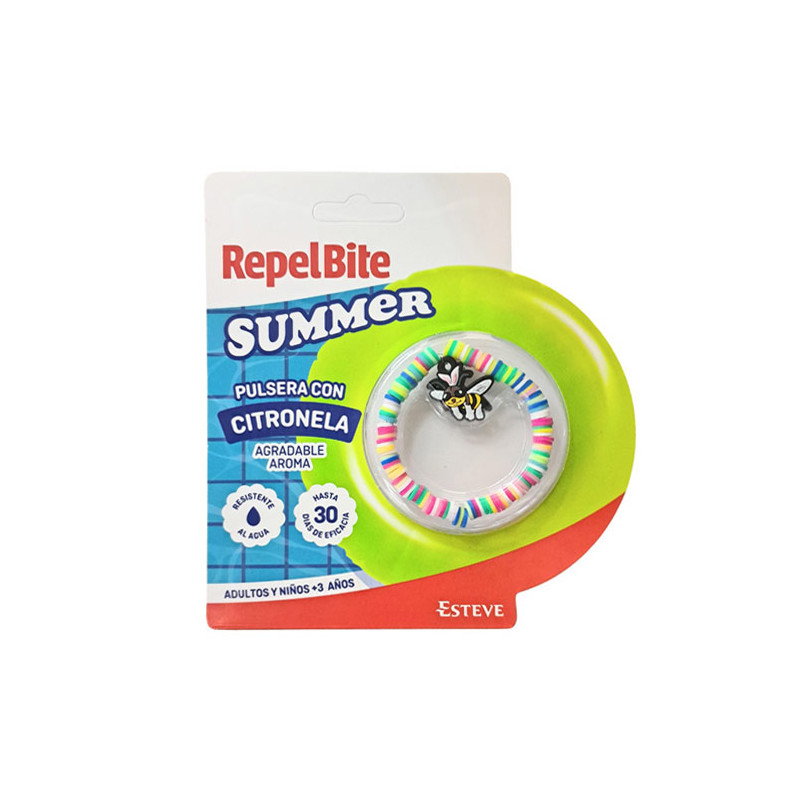 Repel Bite Summer Pulsera con Citronela