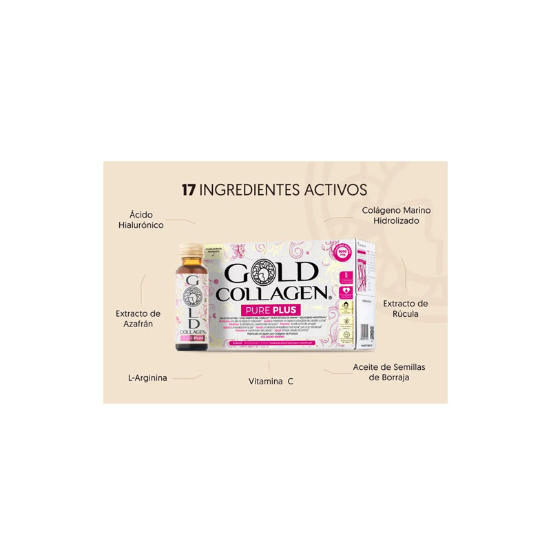 Gold Collagen Pure Plus Viales 10x50ml