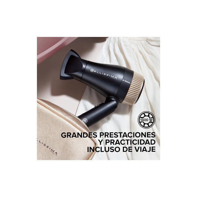 Bellissima B-Travel Secador de Viaje Compacto