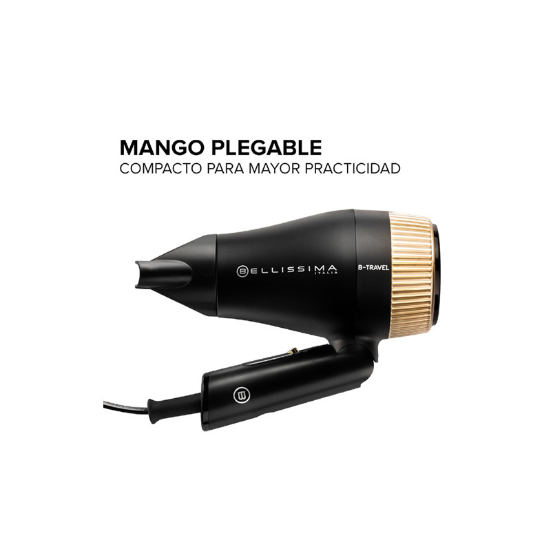 Bellissima B-Travel Secador de Viaje Compacto