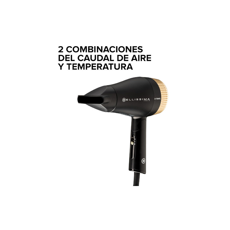 Bellissima B-Travel Secador de Viaje Compacto