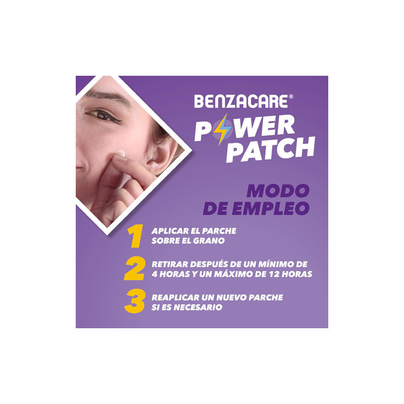 Benzacare Power Patch Granos 2 Tamaños 36Uds