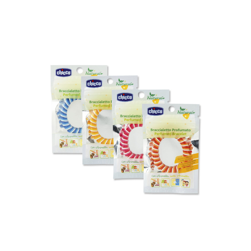 Chicco Natural Pulsera Perfumada Citronela Colores