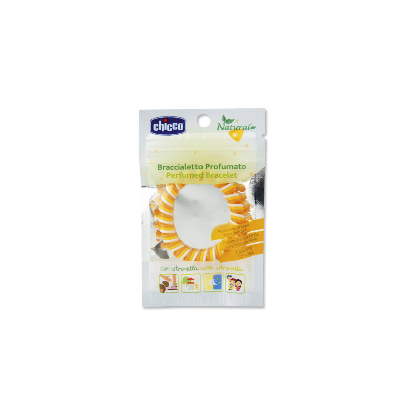 Chicco Natural Pulsera Perfumada Citronela Colores