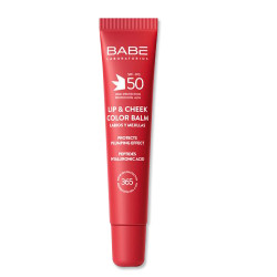 Babe Lip & Cheek Balsamo Labial Color Rojo Spf50 20ml