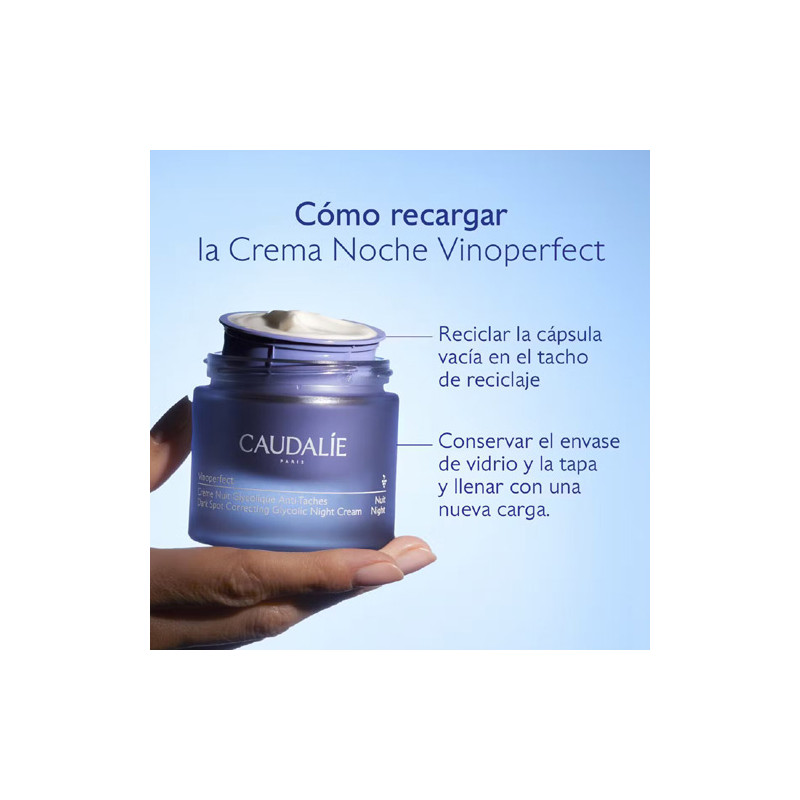 Caudalie Vinoperfect Crema Noche Glicolica Recarga 50ml