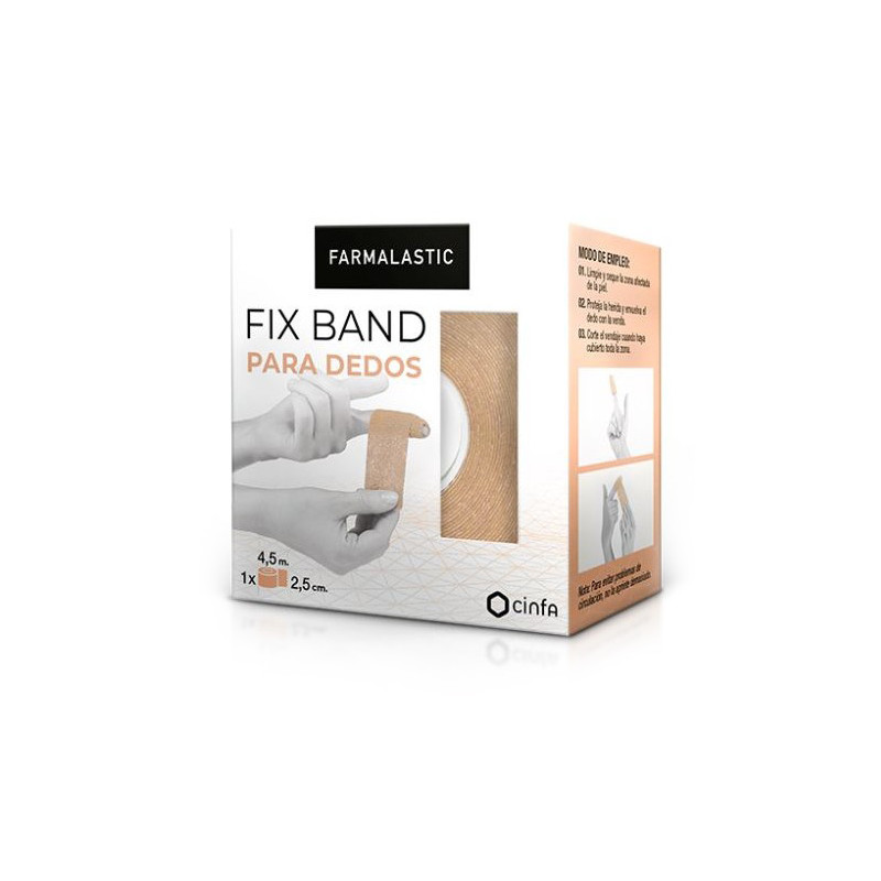 Farmalastic Fix Band Dedos Beige 2,5cmx4,5m