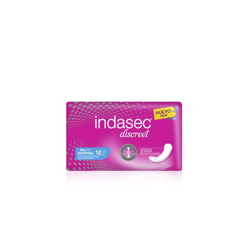 Indasec Discreet Normal Perdidas Leves 12Uds