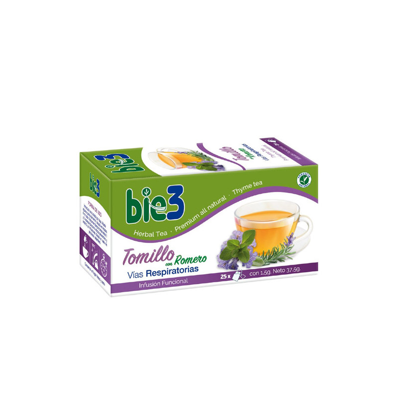 Bie3 Tomillo con Romero Vias Respiratorias Infusion 25 Filtros
