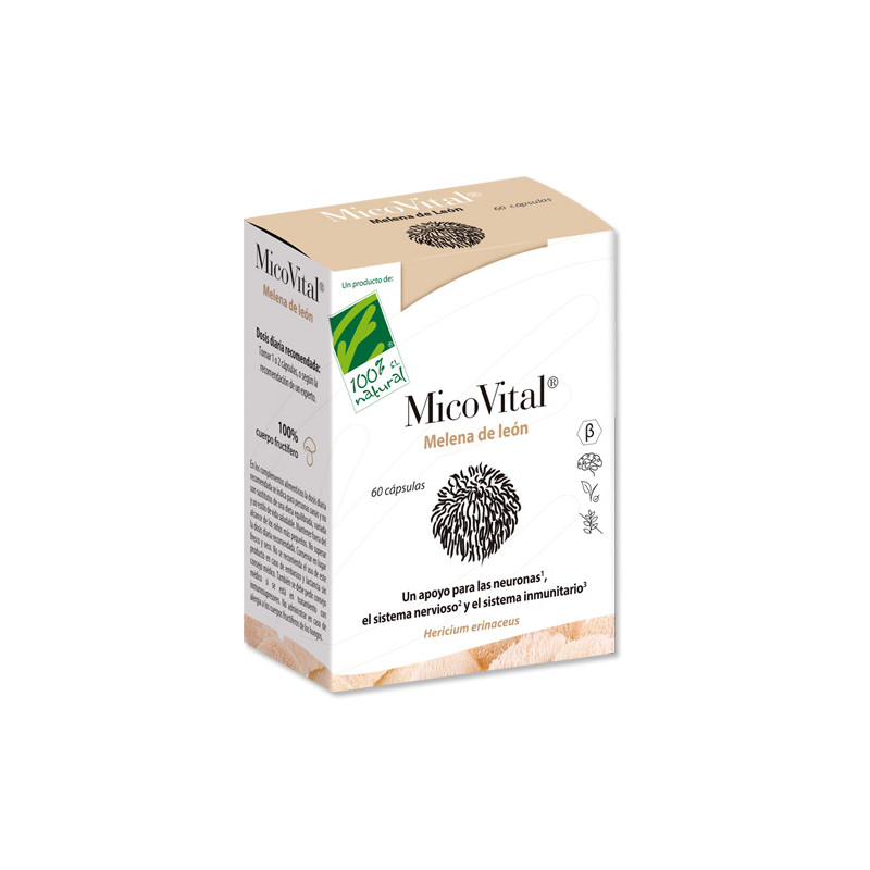 100% Natural Micovital Melena de Leon 60Caps