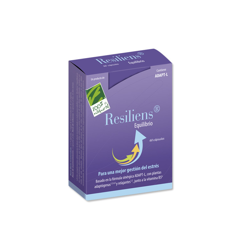 100% Natural Resiliens Equilibrio 60Caps