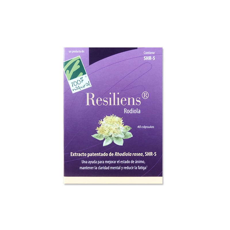 100% Natural Resiliens Rodiola 40Caps
