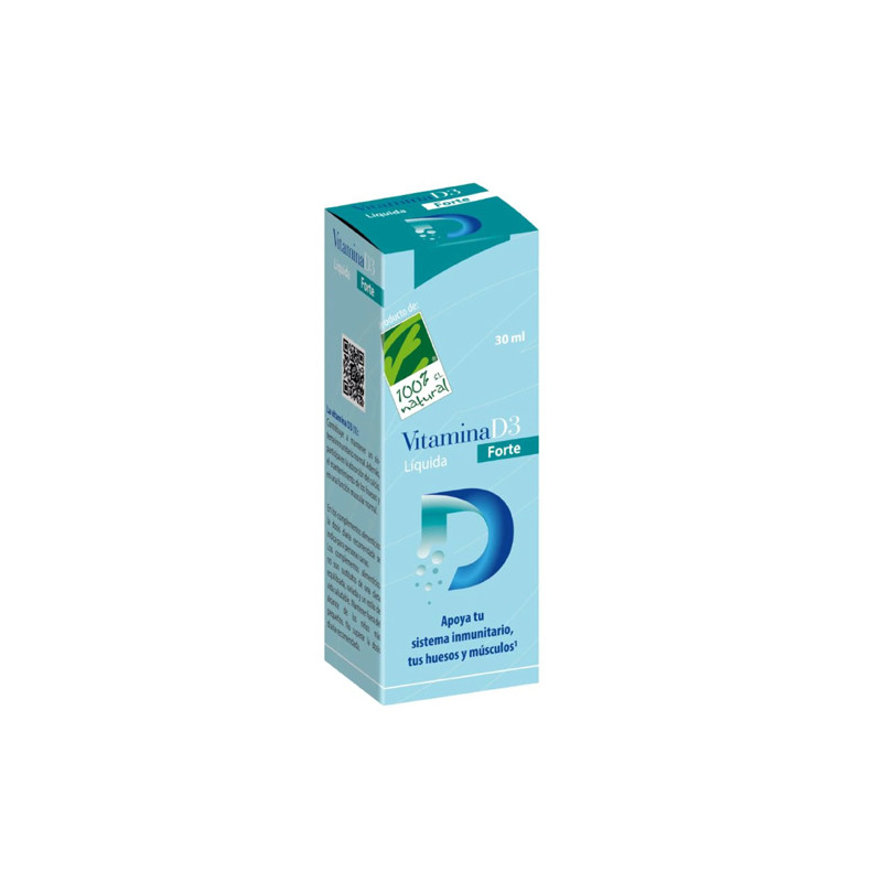 100% Natural Vitamina D3 Forte Liquida 30ml