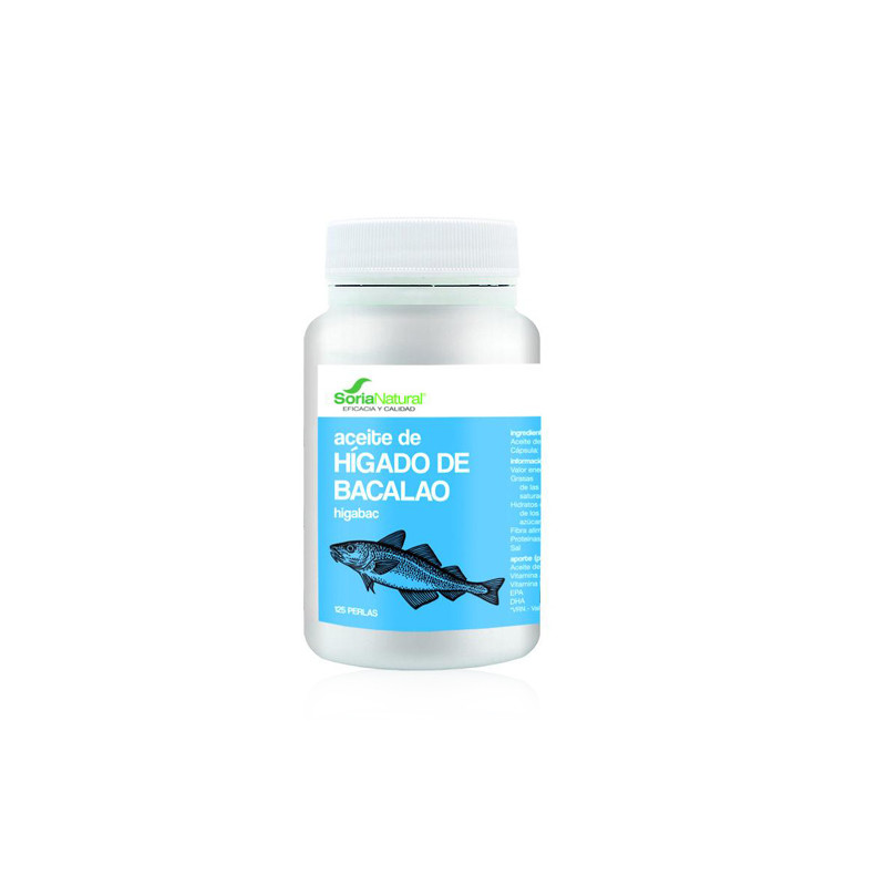 Soria Natural Higado Bacalo 125 Perlas