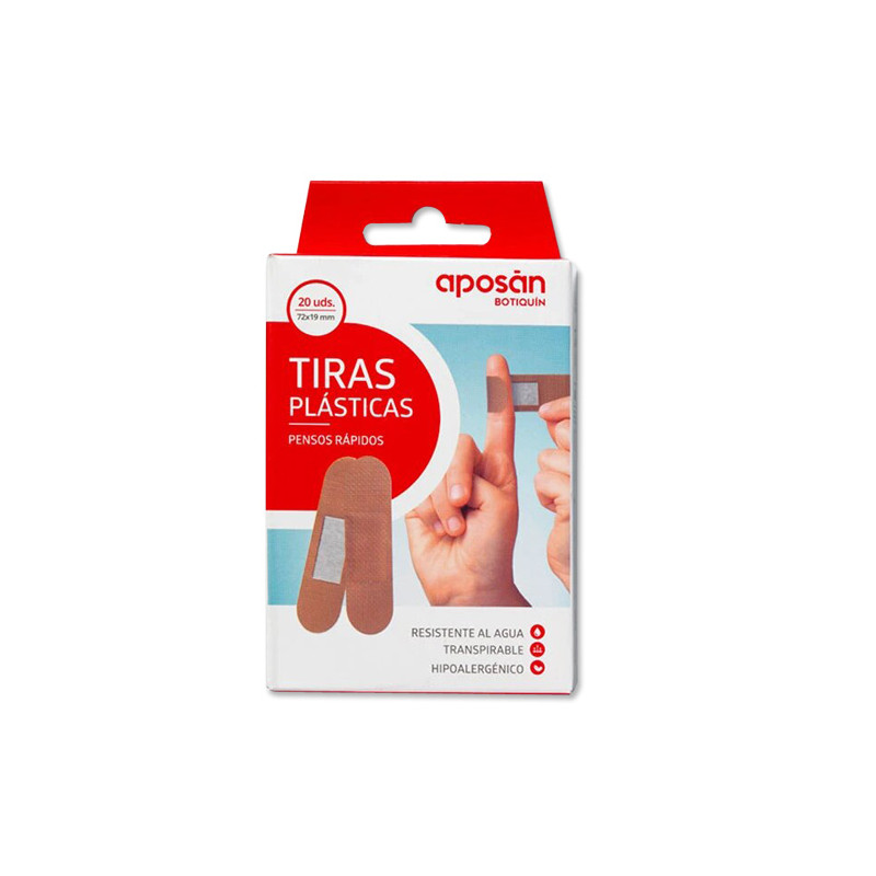 Aposan Botiquin Tiras Plasticas 72x19mm 20Uds