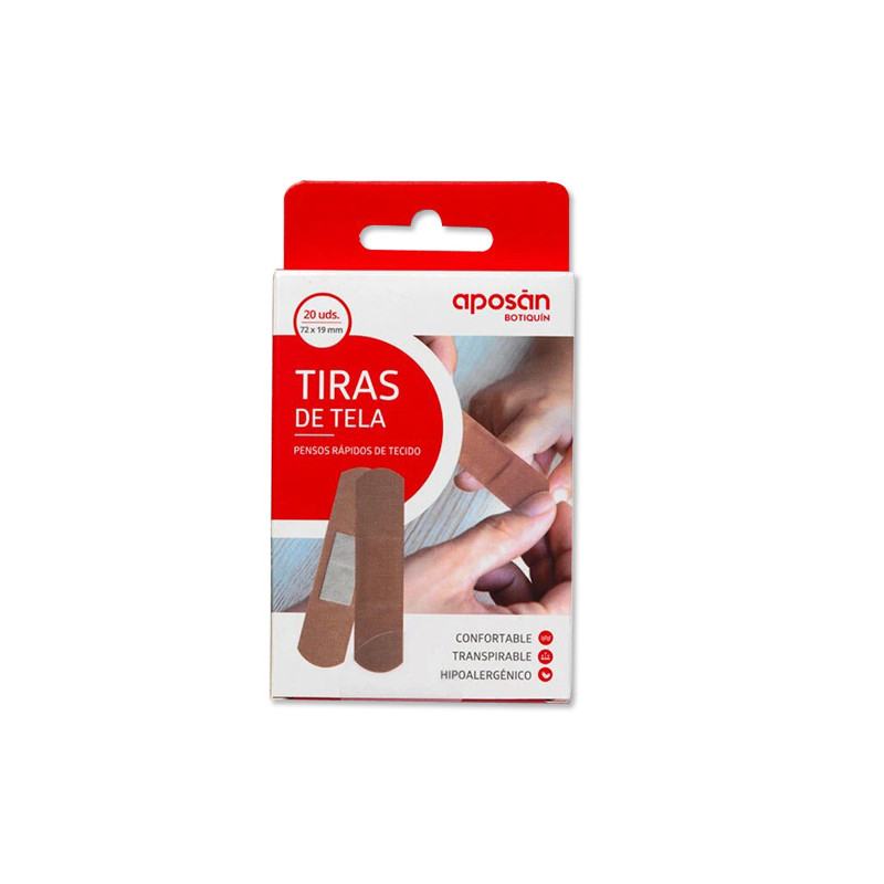 Aposan Botiquin Tiras de Tela 72x19mm 20Uds