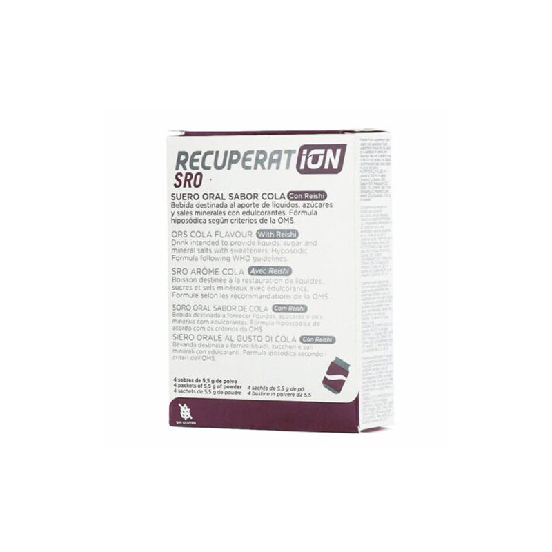Recuperation Sro Suero Oral Sabor Cola 4 Sobres