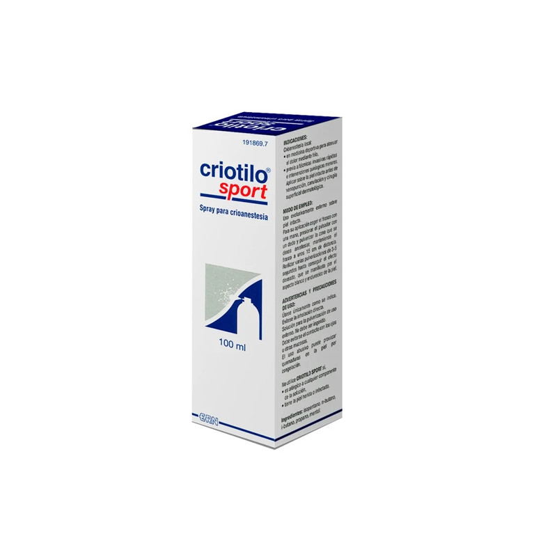 Criotilo Sport Spray Crioanestesia 100ml