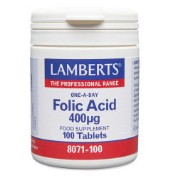 Lamberts Acido Folico 400ug 100Comp