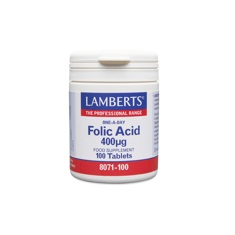 Lamberts Acido Folico 400ug 100Comp