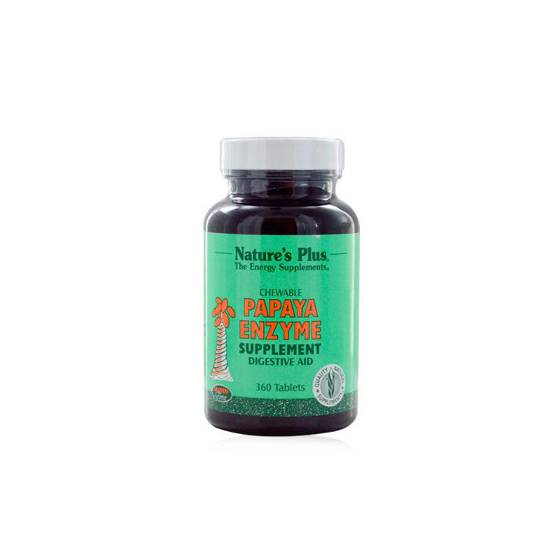 Natures Plus Papaya Enzime Digestivo 360comp. Masticables