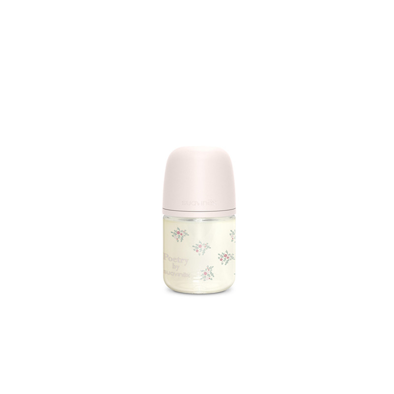 Suavinex Poetry Biberon Vidrio Flujo Lento 0m+ 120ml