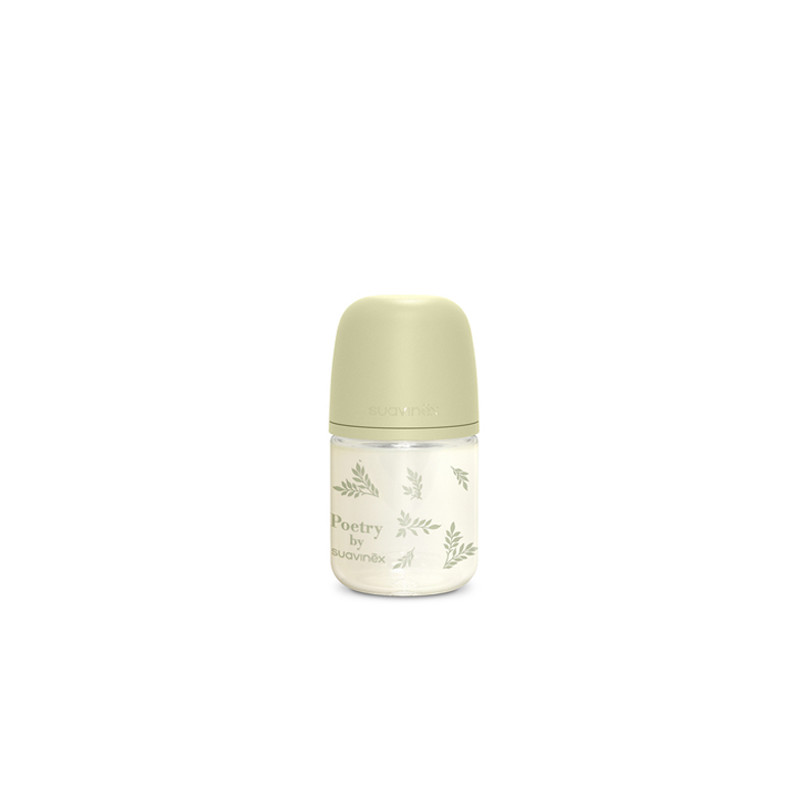 Suavinex Poetry Biberon Vidrio Flujo Lento 0m+ 120ml