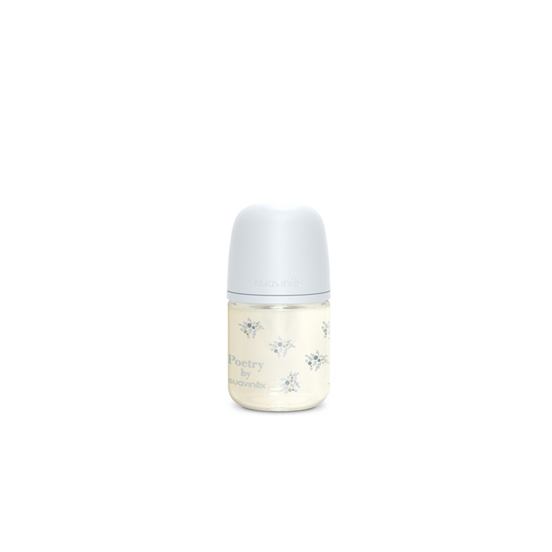 Suavinex Poetry Biberon Vidrio Flujo Lento 0m+ 120ml