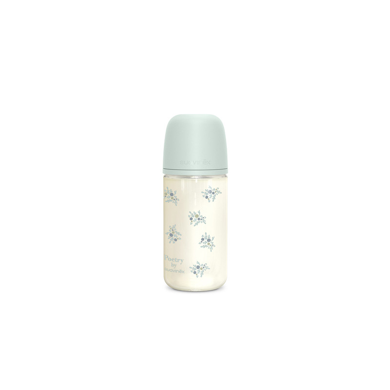 Suavinex Poetry Biberon Vidrio Flujo Medio 3m+ 240ml