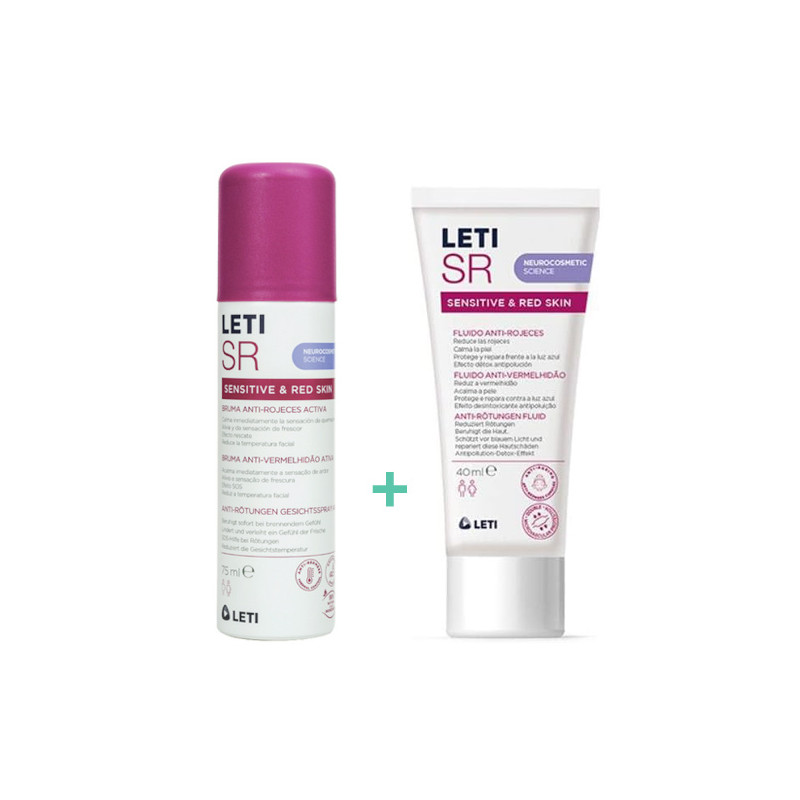 Leti SR Fluido Anti-Rojeces 40ml + Bruma Ant-Rojeces 75ml