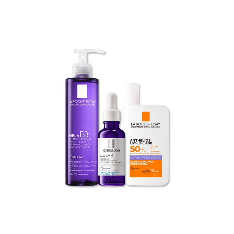 Mela B3 Serum 30ml+ Gel 200ml +Anthelios Spf50+.R. Posay