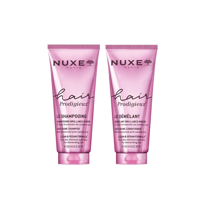 Nuxe Hair Prodigieux Champu Brillo 200ml + Acondicionador 200ml