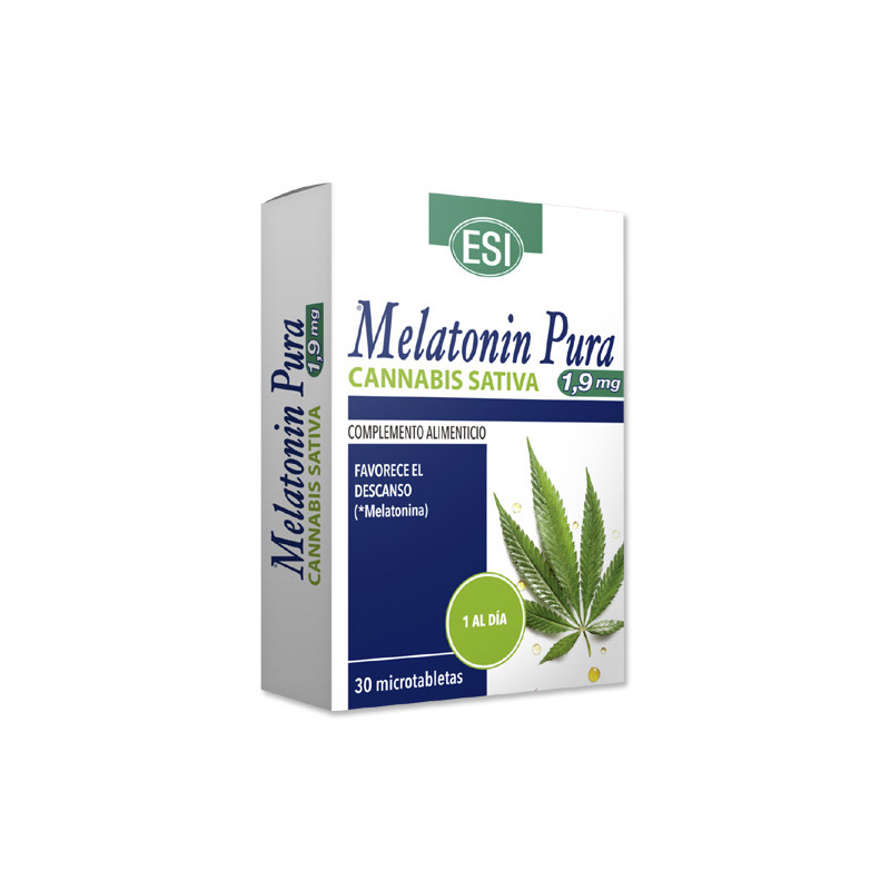 Esi Melatonin Pure Cannabis Sativa 1.9mg 30 Microtabletas