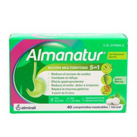 Almanatur Accion Multisintoma 5en1 Menta 40Comp.
