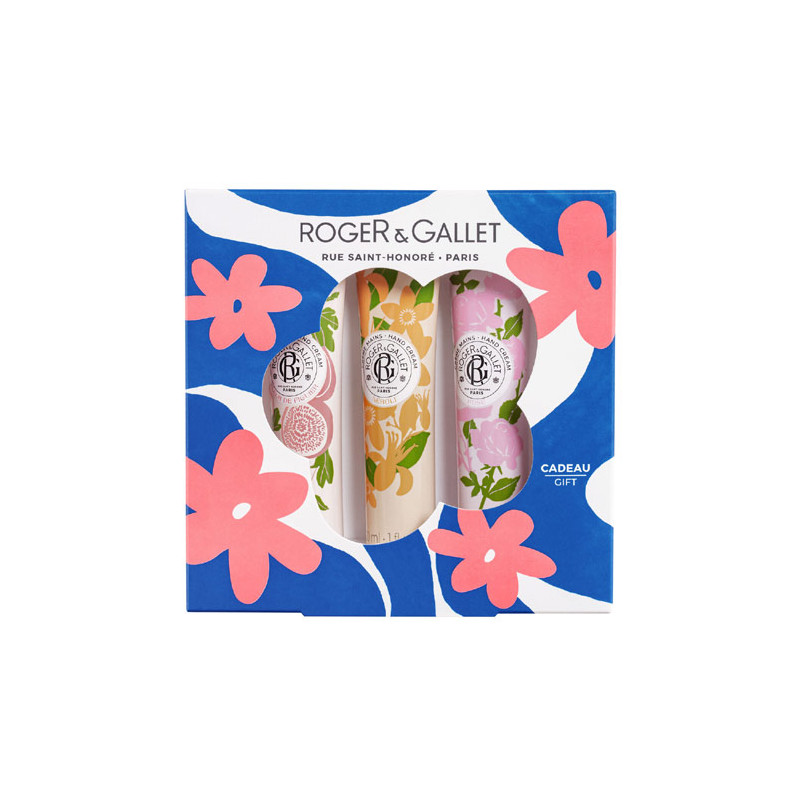 Roger Gallet Cofre Crema Manos Rose,Neroli, Fleur Figuier 3x30ml