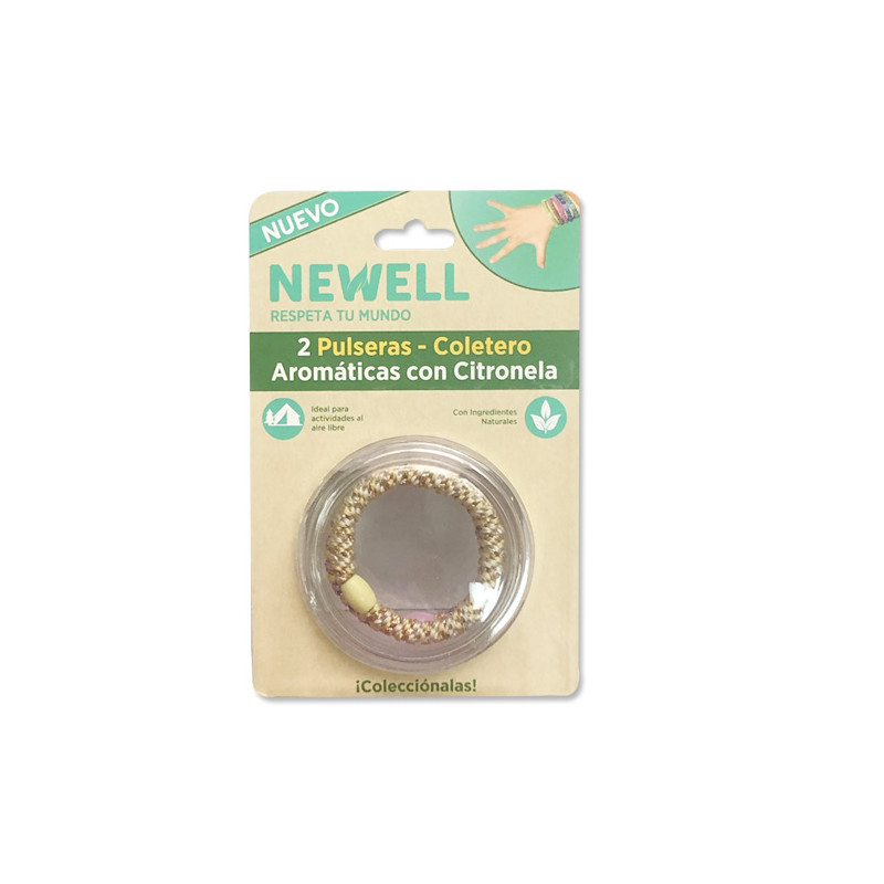 Newell Pulsera Coletero Citronela 2Uds