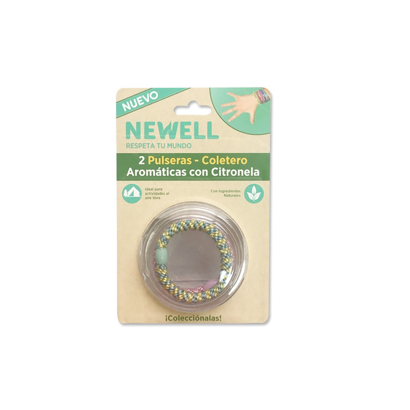 Newell Pulsera Coletero Citronela 2Uds