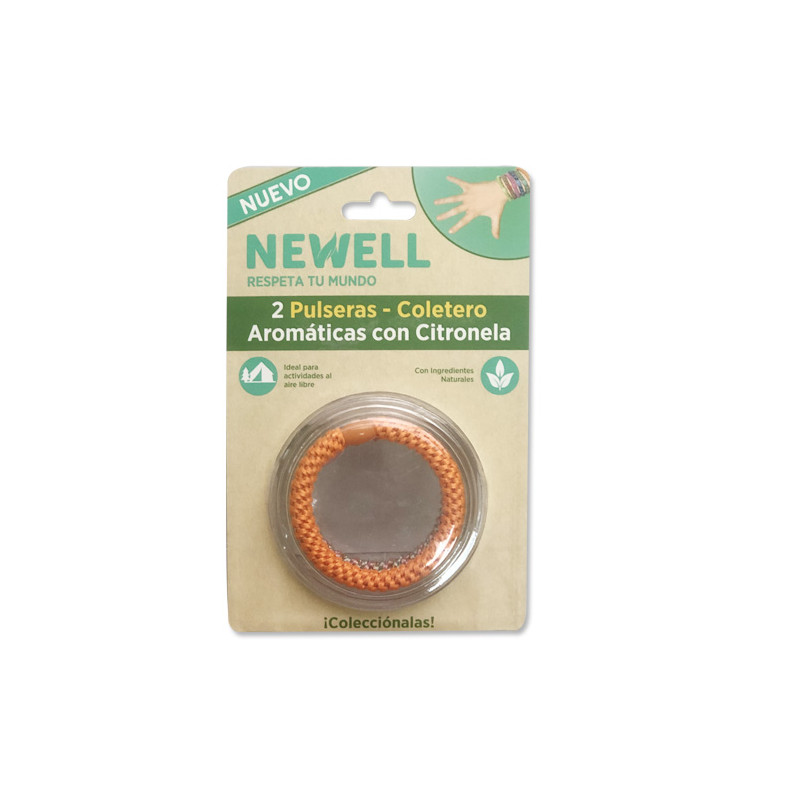 Newell Pulsera Coletero Citronela 2Uds