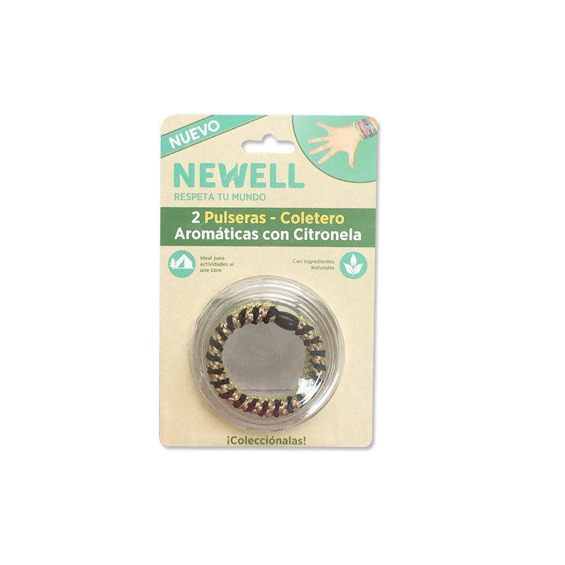Newell Pulsera Coletero Citronela 2Uds