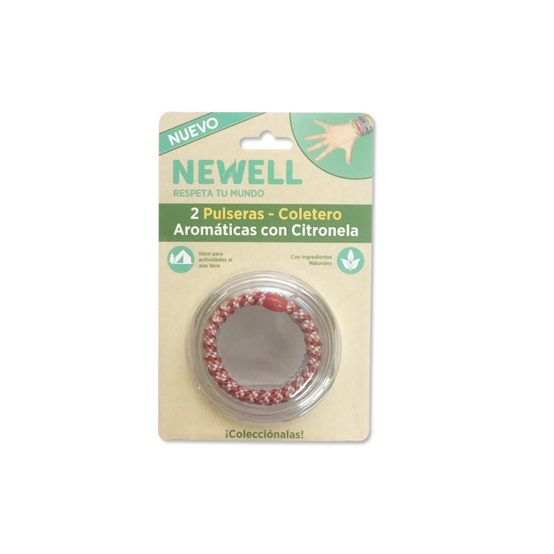 Newell Pulsera Coletero Citronela 2Uds