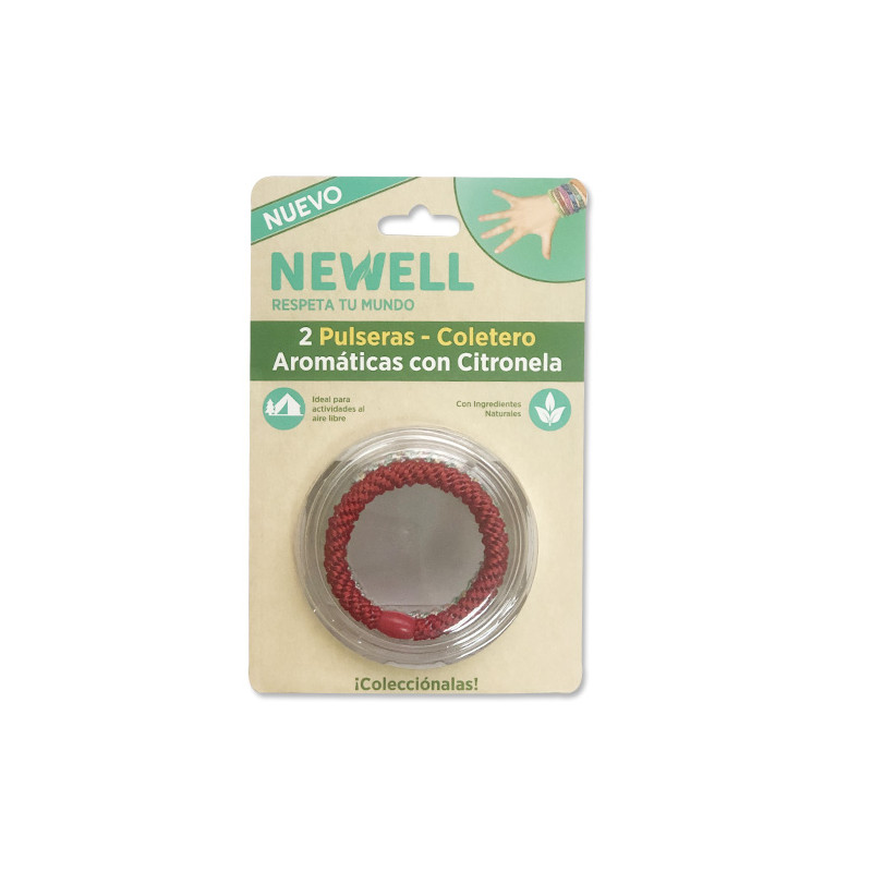 Newell Pulsera Coletero Citronela 2Uds