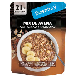 Bicentury Mix Avena Cacao Avellanas 220gr
