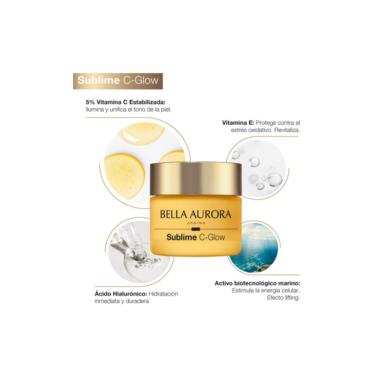 Bella Aurora Sublime C-Glow Crema Iluminadora Antiedad 50ml